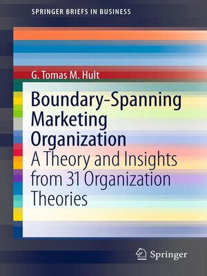 cover image of Boundary-Spanning Marketing Organization